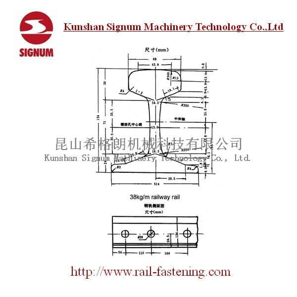 Chinese Standard 38KG Steel Rail